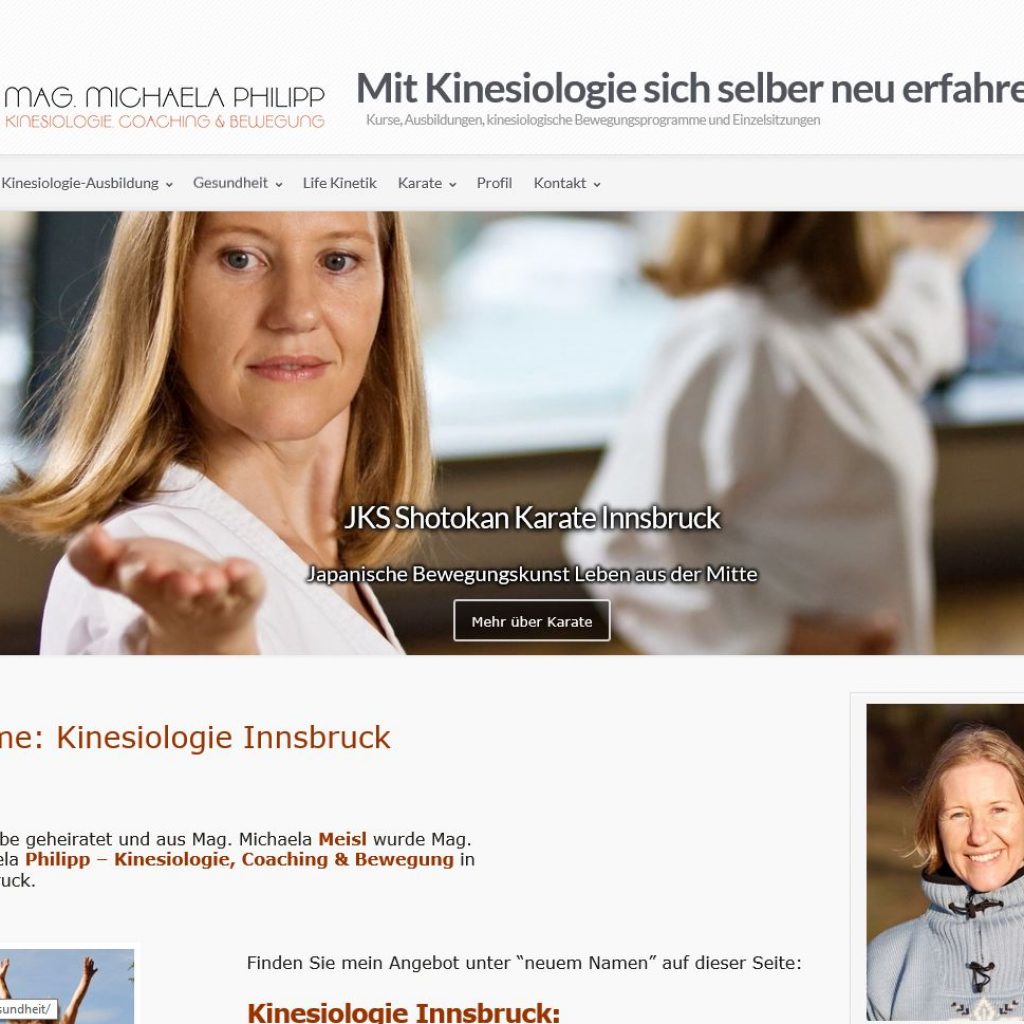 www.Kinesiologie-Innsbruck.com am Computer
